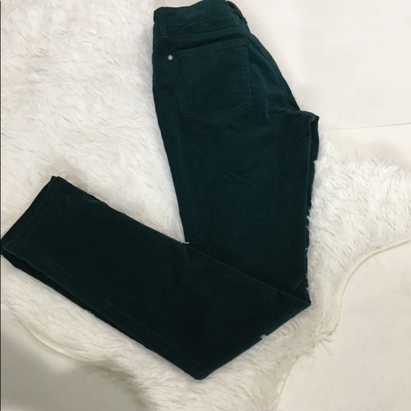 Jessica Simpson Green Corduroy Forever Skinny pants 29 - Picture 2 of 6